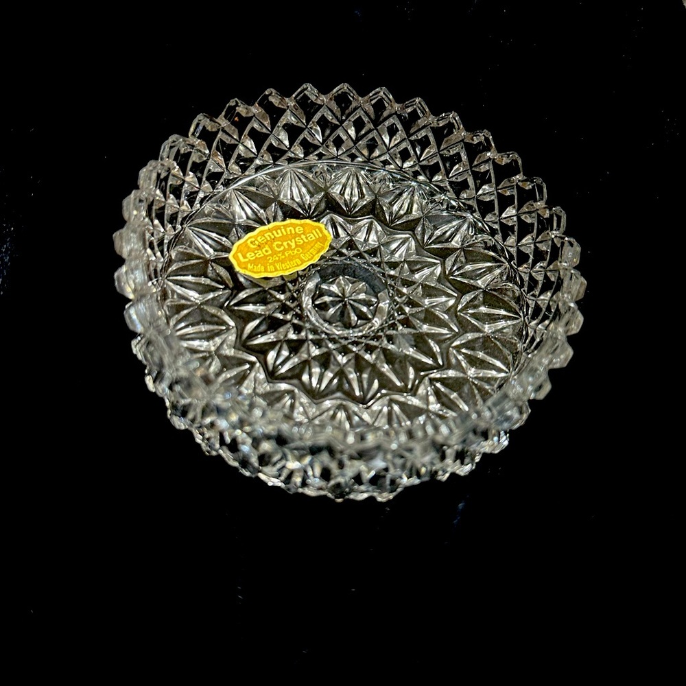Genuine Lead Crystal dish from Western Germany